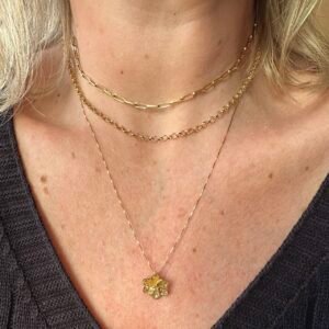 Corrente Veneziana de 50cm, no Ouro Amarelo 18k