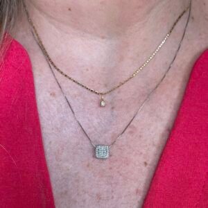 Corrente Piastrine com 40 cm, no Ouro Amarelo 18k