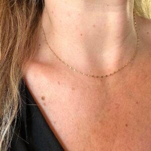 Corrente Coffee Batidinha 40cm, no Ouro Amarelo 18k