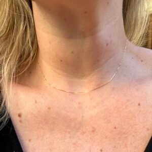 Corrente Veneziana 40cm, no Ouro Amarelo 18K