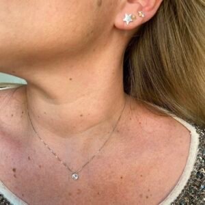 Corrente Veneziana 40cm no Ouro Branco 18k