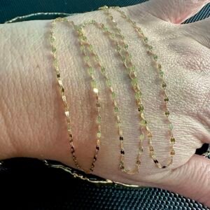 Corrente Coffee Batidinha 45cm, no Ouro Amarelo 18k