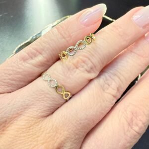 Anel Infinito no Ouro Amarelo 18K