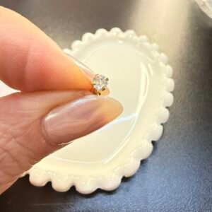 Piercing Ponto de Luz 3 mm no Ouro 18K