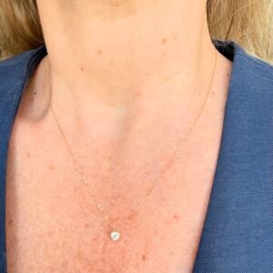 Gargantilha Ponto de luz 45cm no Ouro Amarelo 18K