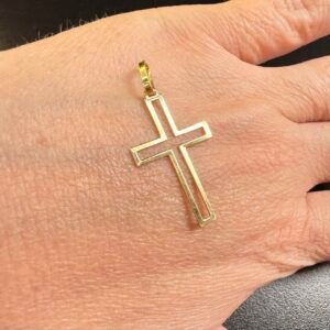 Pingente Crucifixo 3,1cm no Ouro Amarelo 18K