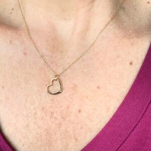 Pingente Coração Amor no Ouro 18K