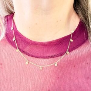 Gargantilha Chocker de Medalhinhas no Ouro 18K