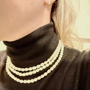 Colar de Pérolas Barrocas 1,20 metro, Fecho no Ouro 18K