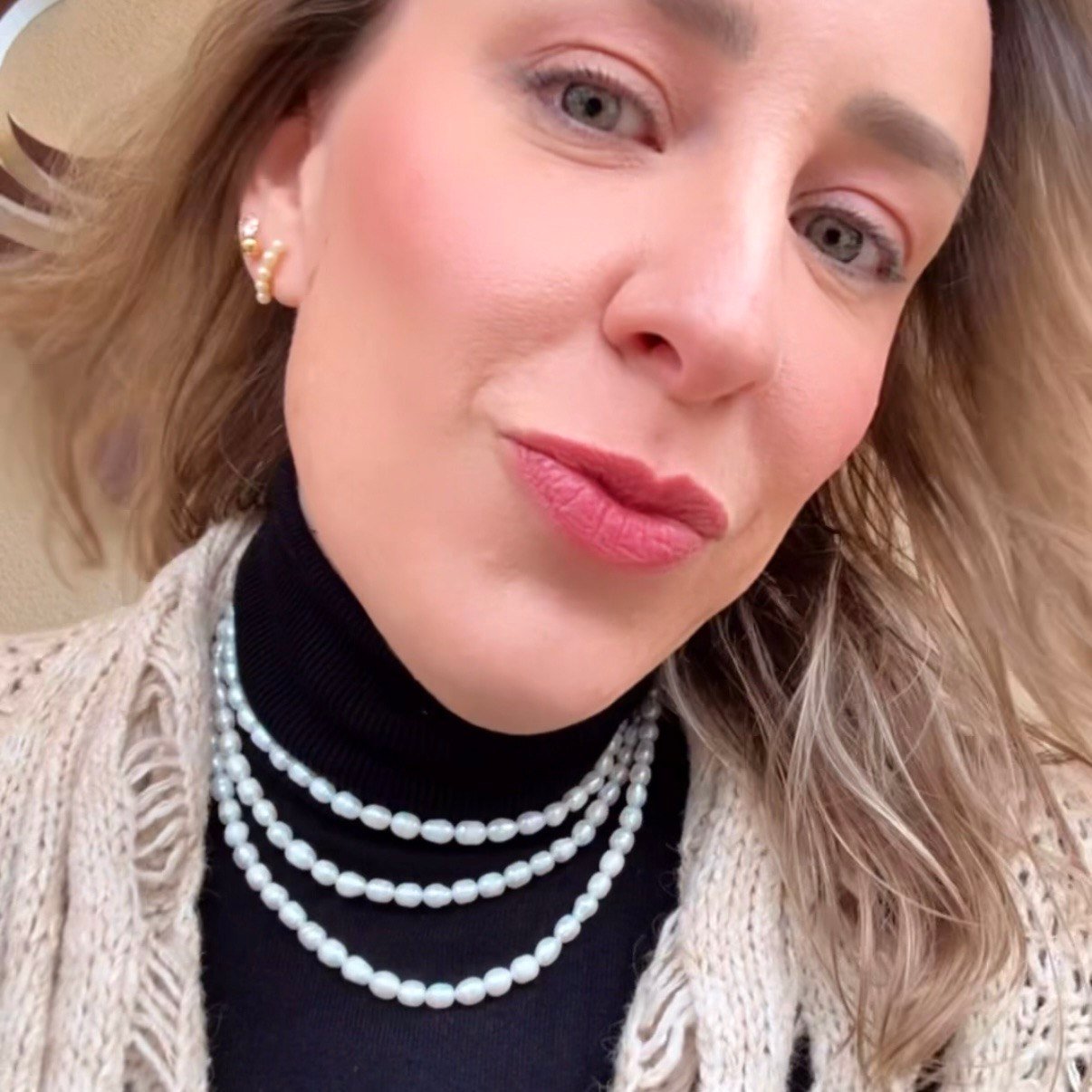 Colar de Pérolas Barrocas 1,20 metro, Fecho no Ouro 18K - Imagem 2