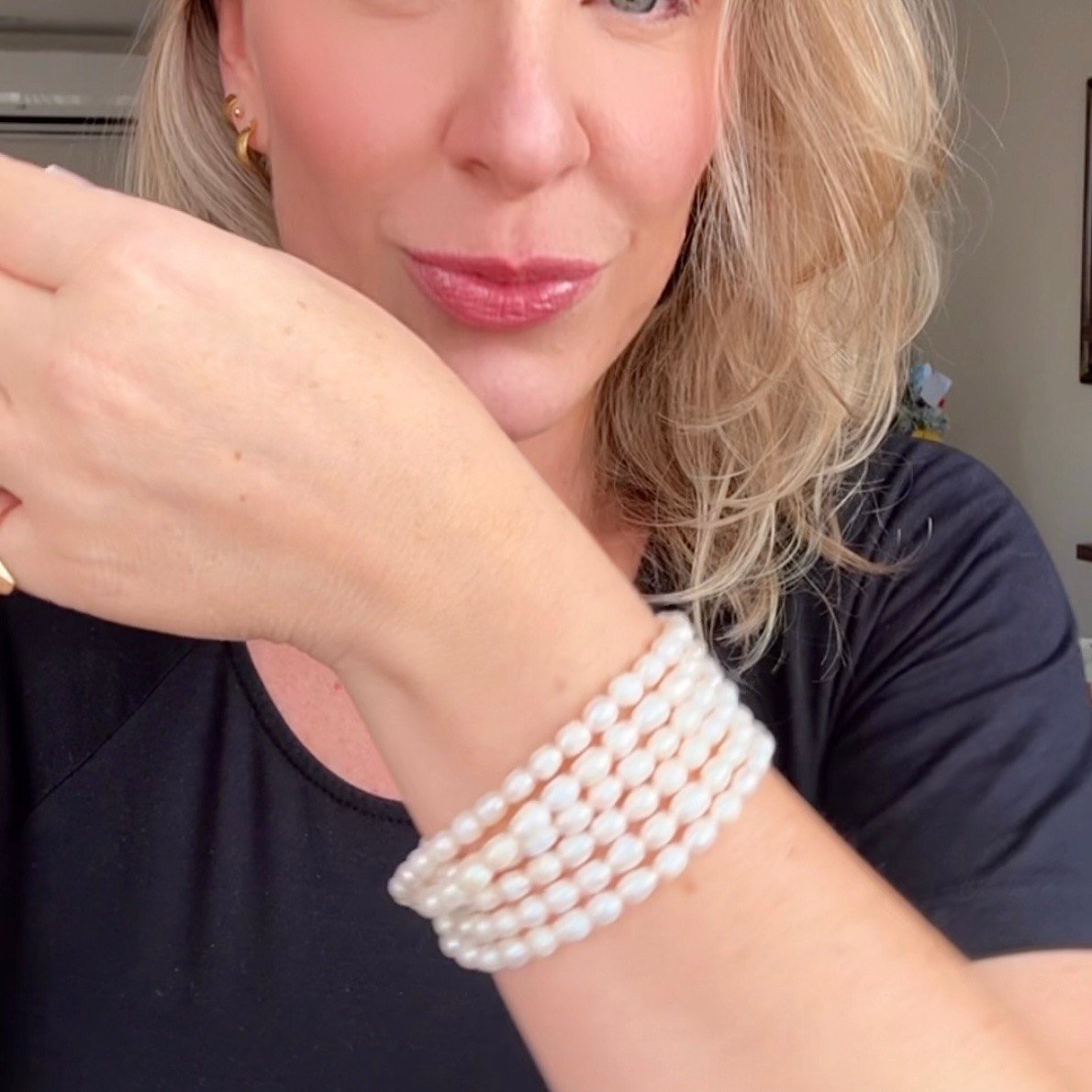 Colar de Pérolas Barrocas 1,20 metro, Fecho no Ouro 18K - Imagem 3