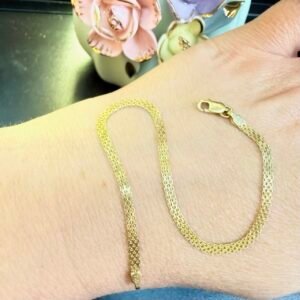 Pulseira Bismark 3mm no Ouro 18K