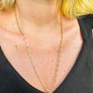 Corrente Cartier 60cm Masculina ou Unissex no Ouro Amarelo 18K