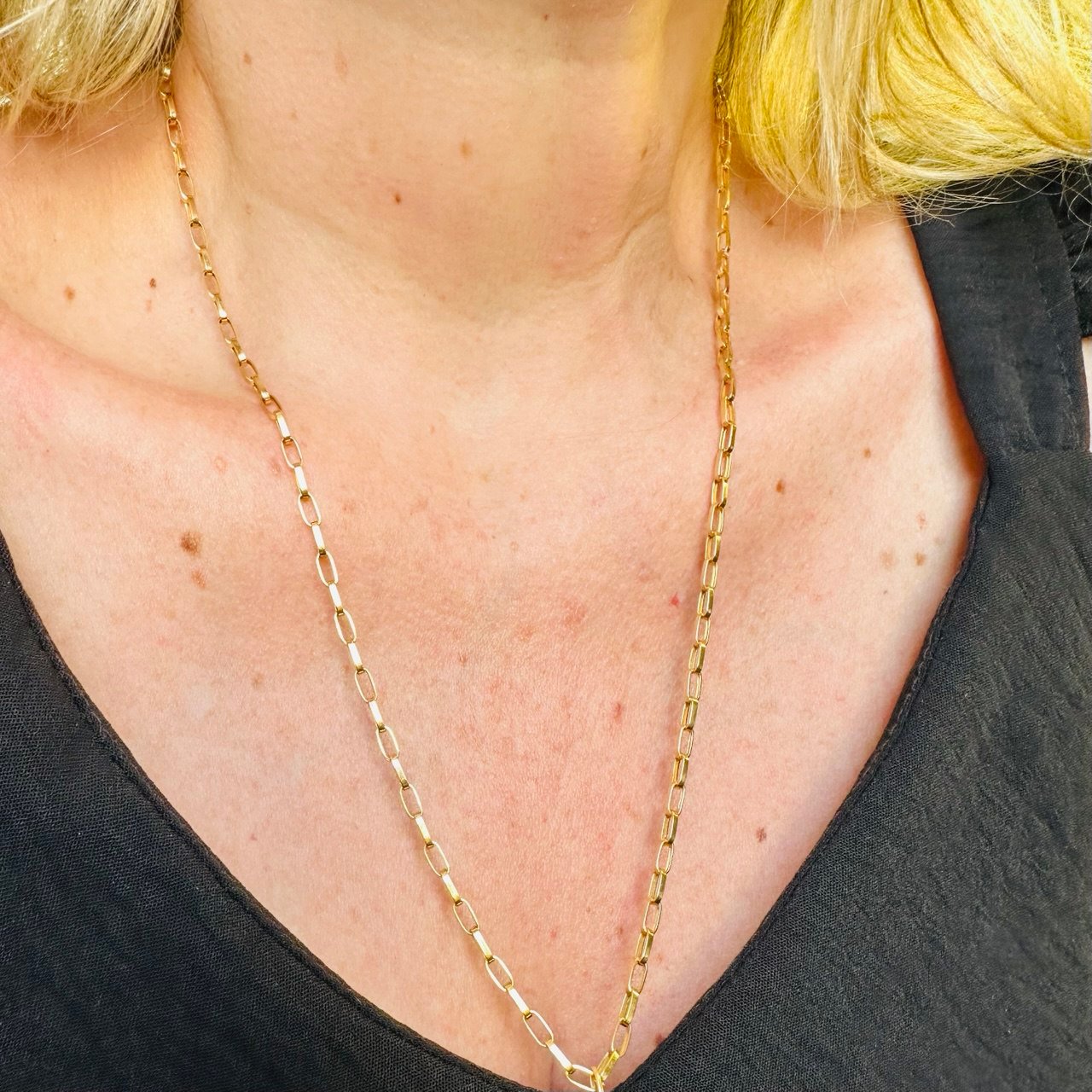 Corrente Cartier 60cm Masculina ou Unissex no Ouro Amarelo 18K