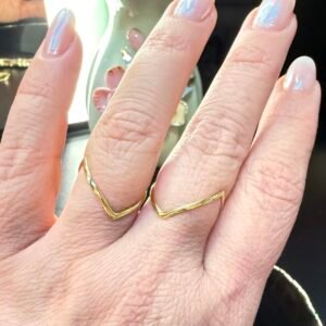 Anel Asadelta no Ouro Amarelo 18K