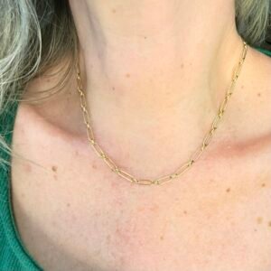 Corrente Malha Cartier 45cm no Ouro Amarelo 18K