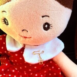 Alfinete/Broche com Pingente de Anjo no Ouro 18K